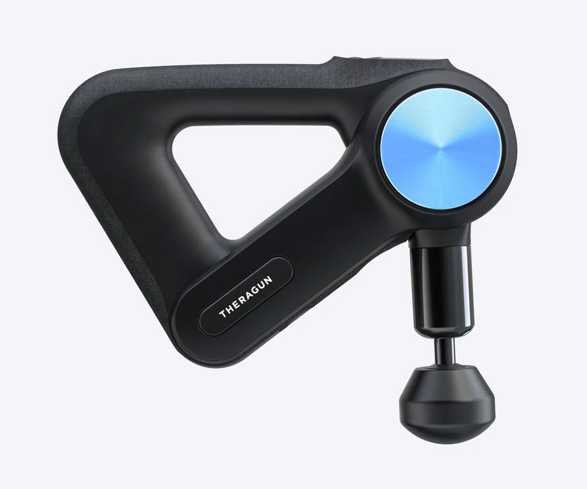 Hand-held massage tool by Theragun